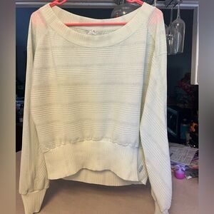 FP Movement by Free People Cream Long Sleeve Top